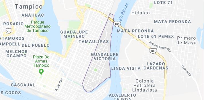 Colonia Guadalupe Victoria en Tampico Tamaulipas