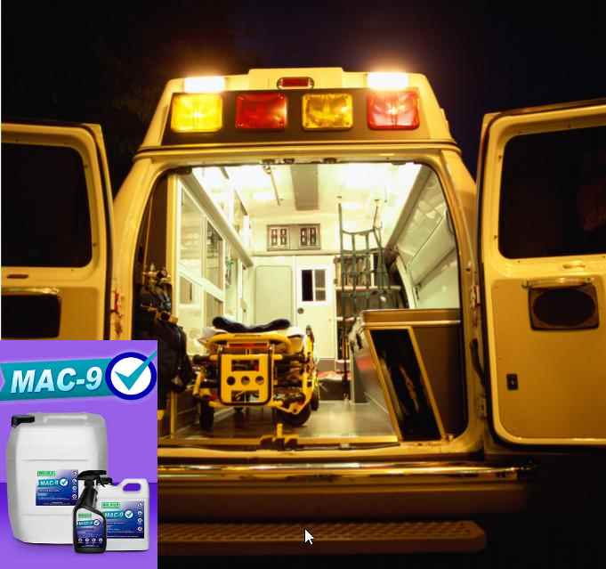 limpiador desinfectante ambulancias