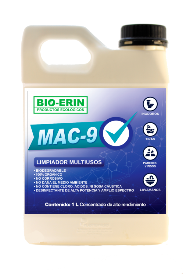 desinfectante concentrado mac-9 amonios cuaternarias de quinta generación